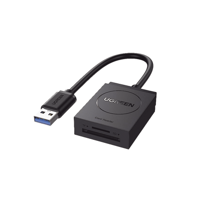 Lector de tarjetas USB-A 3.0 a MicroSD (TF) / SD | 5Gbps | Soporta hasta 2TB | Soporta Windows/Mac OS/Linux/Android | Lectura de Tarjetas Simultánea | No Requiere Controlador | Cable de 15cm.