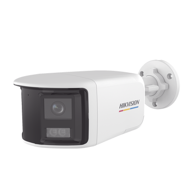 [ColorVu + Panoramica + Dual Light] Bala TURBOHD 3K (5 Megapixel) / Micrófono Integrado / Visión 180° / Imagen a Color 24/7 / 40 mts Luz Blanca + 40 mts IR / Exterior IP67 / WDR
