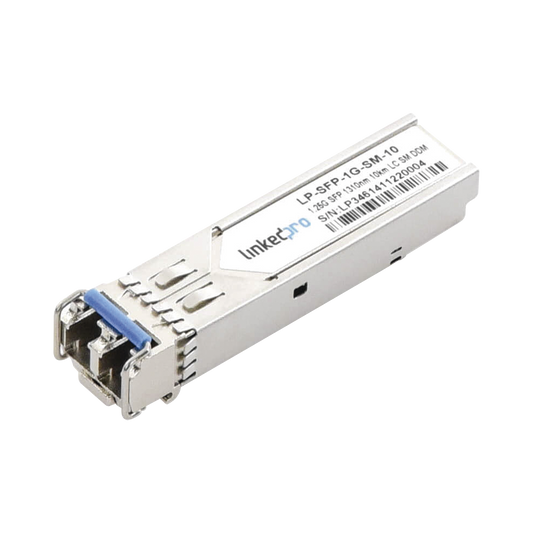 Transceptor Ãptico SFP (Mini-Gbic) / Monomodo 1310 nm / 1.25 Gbps / 1000BASE-LX / Conectores LC/UPC DÃºplex / DDM / Hasta 10 km